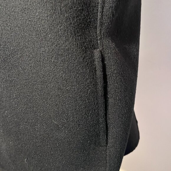 Alani the Grey Black Short Wool Cashmere feel Split Sleeves Coat NWOT Size Med - Picture 15 of 16